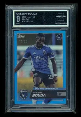 2023 Topps MLS Blue Foil Ousseni Bouda #56 RC 10/99 Soccer Arena Club 9 - Soccer Card Single