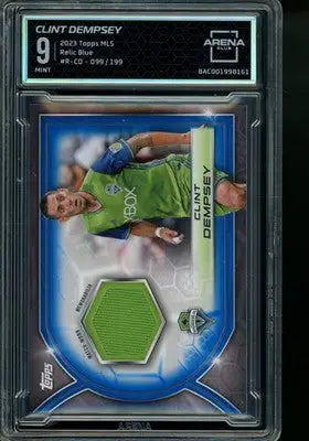 2023 Topps MLS Clint Dempsey #R-CD Blue 99/199 Relic Soccer Arena Club 9