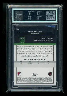 2023 Topps MLS Green Foil Kipp Keller #30 30/75 RC Soccer Arena Club 9 - Soccer Card Single