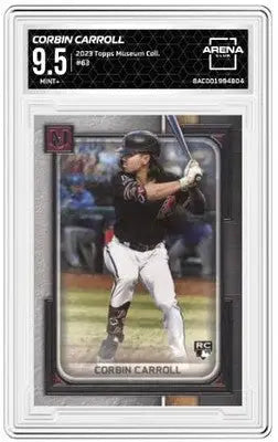 Graded baseball trading card of Corbin Carroll from 2023 Topps Museum Collection
