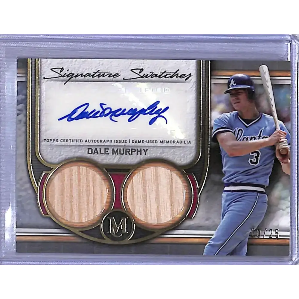 2023 Topps Museum Collection Signature Swatches #SWDRA-DM Dale Murphy NM-MT MEM Auto 10/25 Atlanta Braves - Baseball