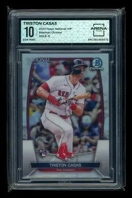 2023 Topps National VIP Bowman Chrome Triston Casas #MLB-8 RC Arena Club 10 - Baseball Card Single