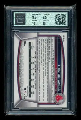 2023 Topps National VIP Bowman Chrome Triston Casas #MLB-8 RC Arena Club 10