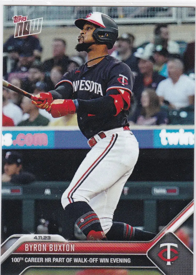 2023 TOPPS NOW #104 BYRON BUXTON- MINNESOTA TWINS - Baseball Card Single