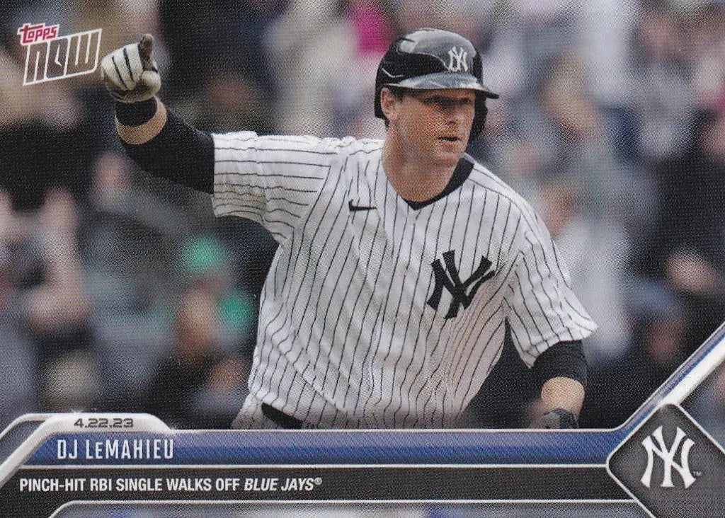 2023 TOPPS NOW #166 DJ LEMAHIEU- NEW YORK YANKEES - Baseball Card Single