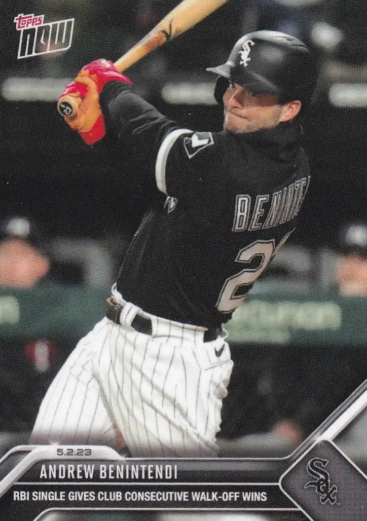 2023 TOPPS NOW #222 ANDREW BENINTENDI- CHICAGO WHITE SOX - Baseball Card Single