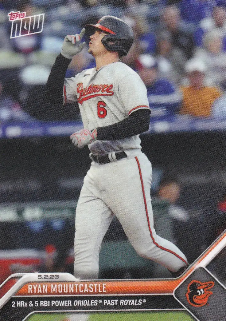 2023 TOPPS NOW #224 RYAN MOUNTCASTLE- BALTIMORE ORIOLES - Baseball Card Single