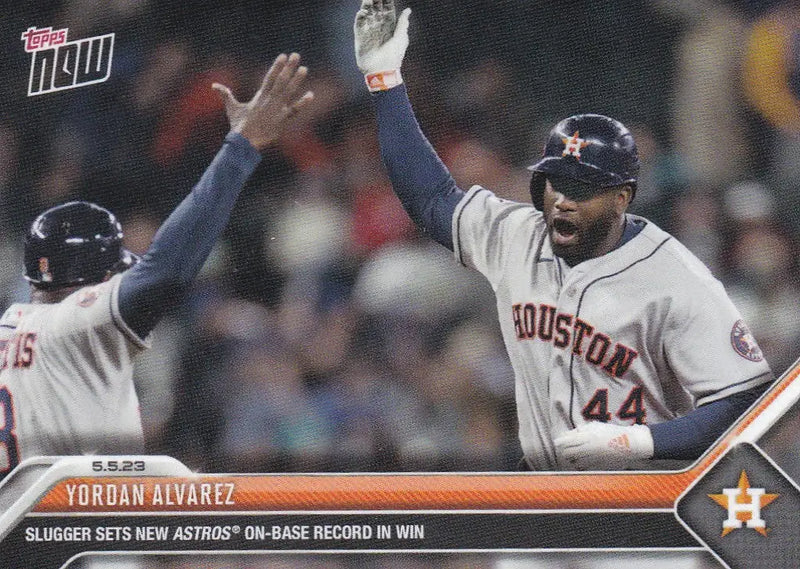 2023 TOPPS NOW #240 YORDAN ALVAREZ- HOUSTON ASTROS - Baseball Card Single