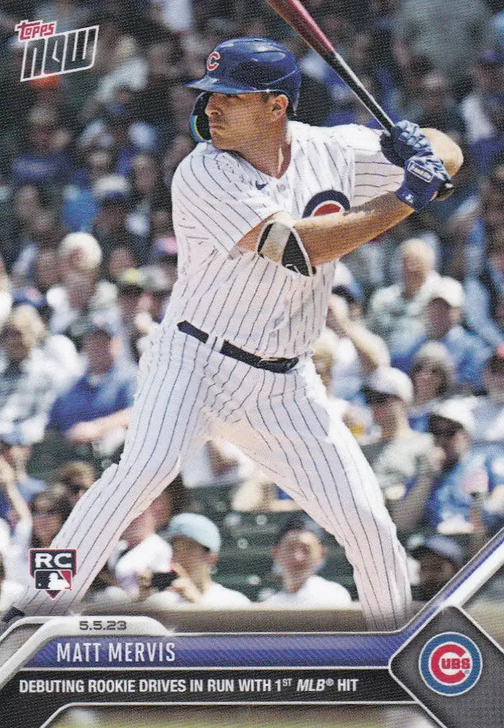 2023 TOPPS NOW #241 MATT MERVIS- CHICAGO CUBS - Baseball Card Single