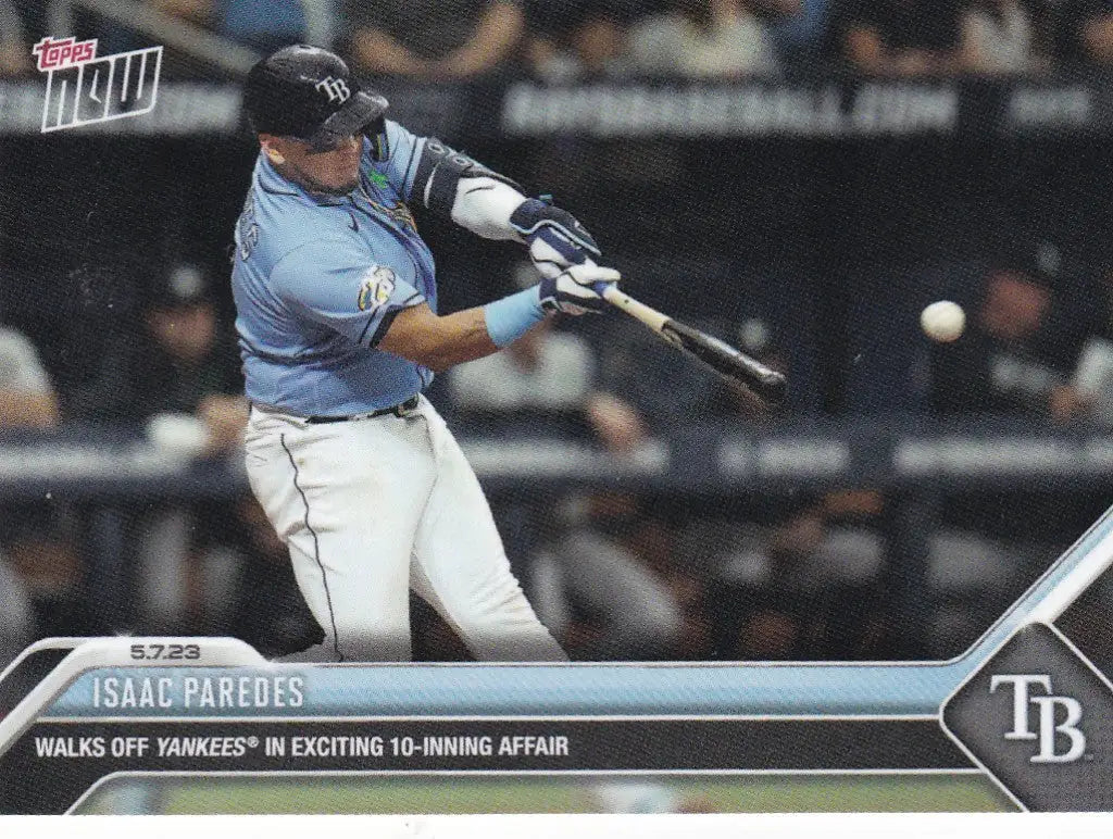 2023 TOPPS NOW #248 ISAAC PAREDES- TAMPA BAY RAYS - Baseball Card Single