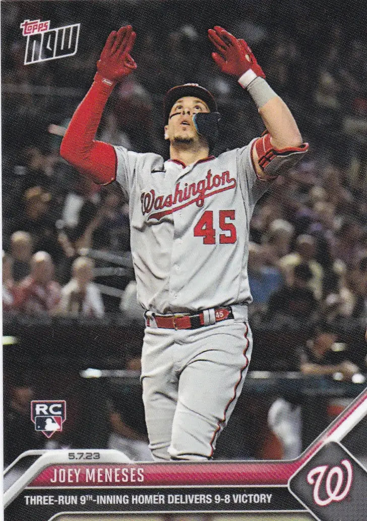 2023 TOPPS NOW #251 JOEY MENESES- WASHINGTON NATIONALS - Baseball Card Single