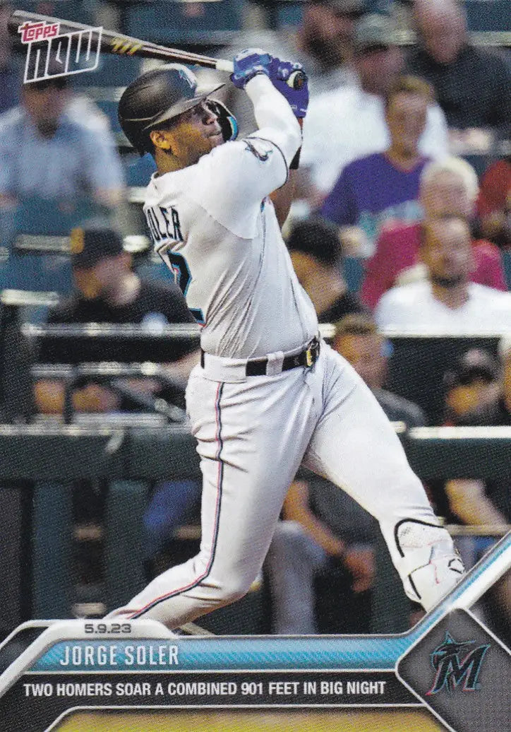 2023 TOPPS NOW #263 JORGE SOLER- MIAMI MARLINS - Baseball Card Single