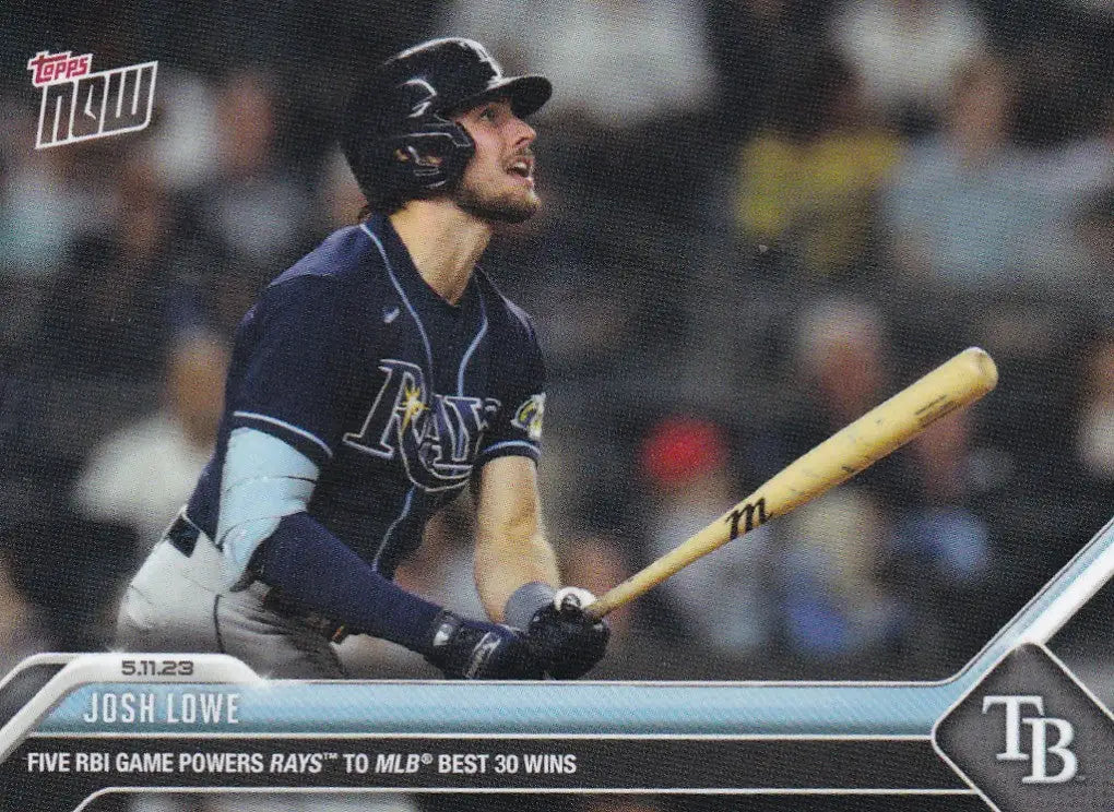 2023 TOPPS NOW #271 JOSH LOWE- TAMPA BAY RAYS - Baseball Card Single