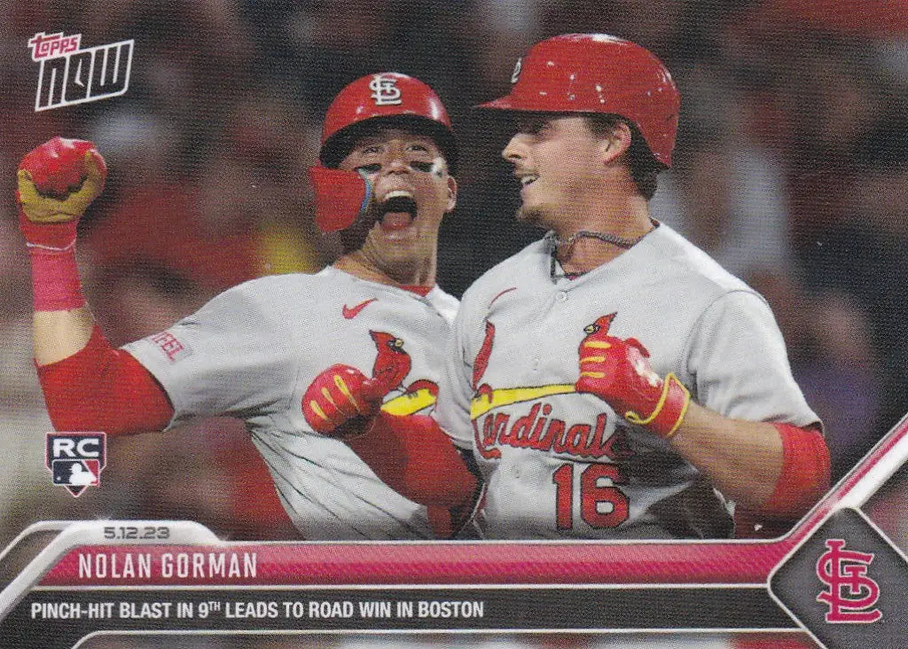 2023 TOPPS NOW #278 NOLAN GORMAN- ST LOUIS CARDINALS - Baseball Card Single