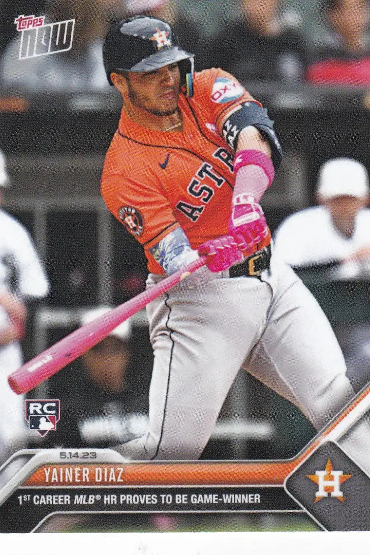 2023 TOPPS NOW #291 YAINER DIAZ- HOUSTON ASTROS - Baseball Card Single