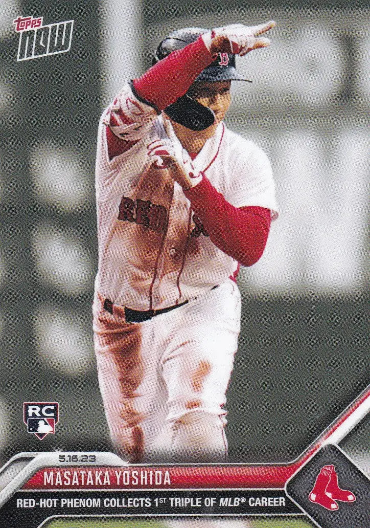 2023 TOPPS NOW #303 MASATAKA YOSHIDA- BOSTON RED SOX - Baseball Card Single