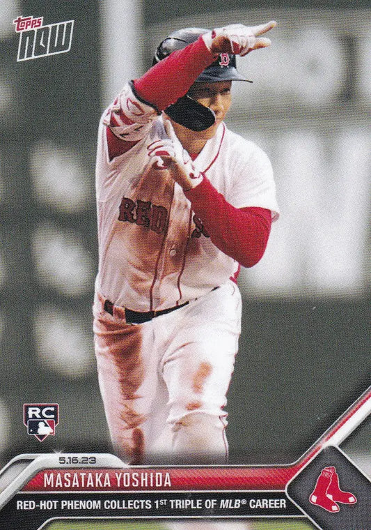 2023 TOPPS NOW #303 MASATAKA YOSHIDA- BOSTON RED SOX - Baseball Card Single