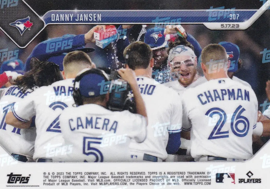 2023 TOPPS NOW #307 DANNY JANSEN- TORONTO BLUE JAYS - Baseball Card Single