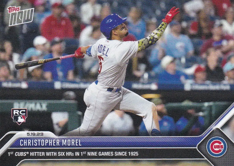 2023 TOPPS NOW #319 CHRISTOPHER MOREL- CHICAGO CUBS - Baseball Card Single