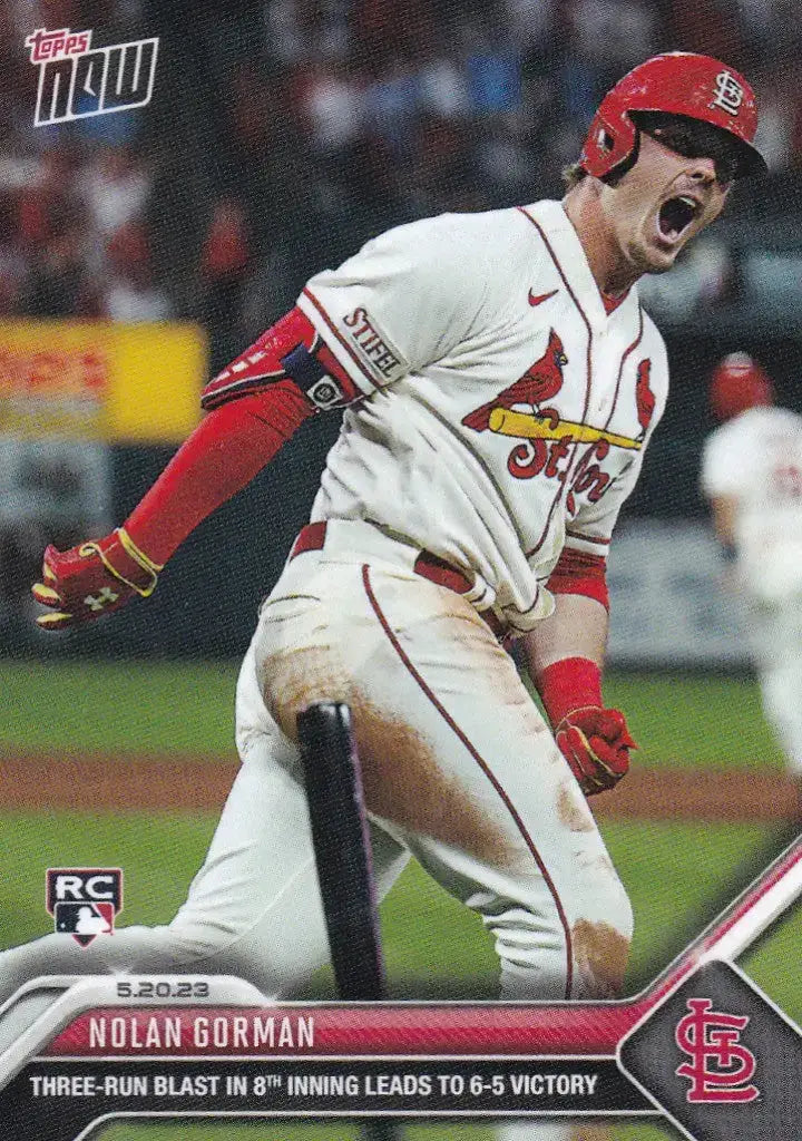 2023 TOPPS NOW #322 NOLAN GORMAN- ST LOUIS CARDINALS - Baseball Card Single