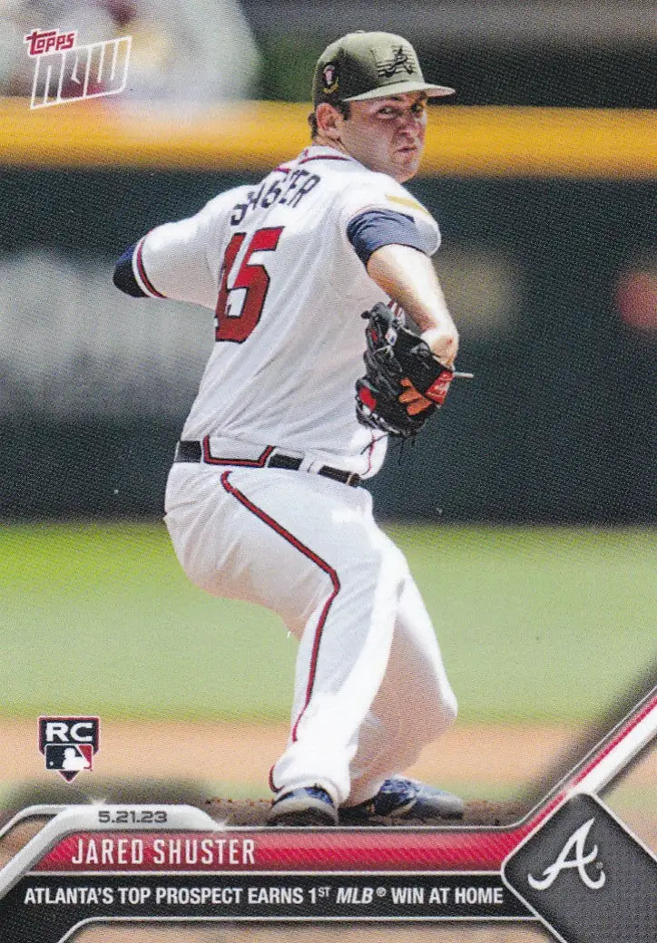 2023 TOPPS NOW #329 JARED SHUSTER- ATLANTA BRAVES - Baseball Card Single