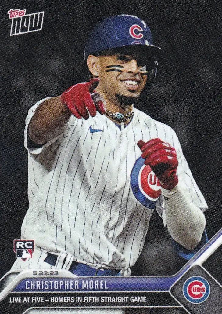 2023 TOPPS NOW #339 CHRISTOPHER MOREL- CHICAGO CUBS - Baseball Card Single