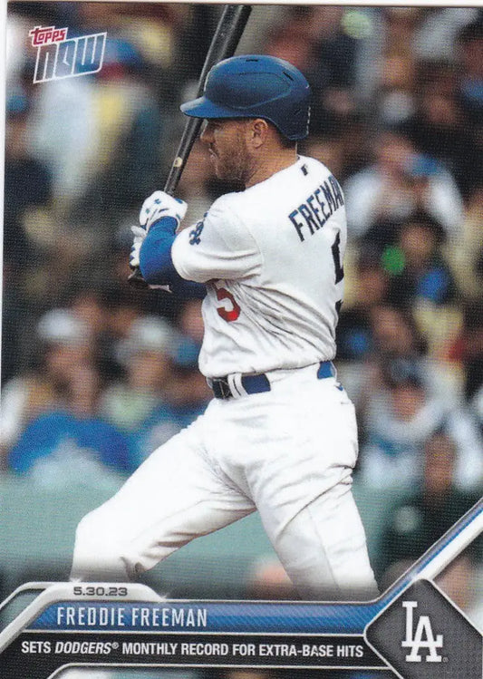 2023 TOPPS NOW #366 FREDDIE FREEMAN- LOS ANGELES DODGERS - Baseball Card Single