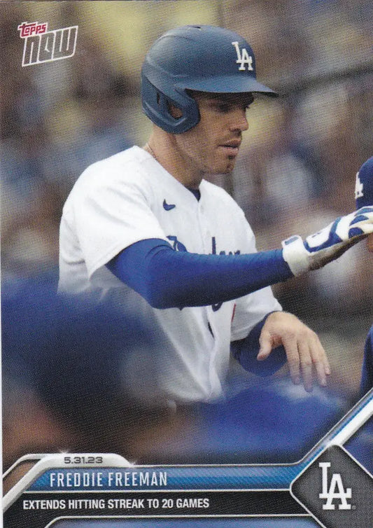 2023 TOPPS NOW #371 FREDDIE FREEMAN- LOS ANGELES DODGERS - Baseball Card Single