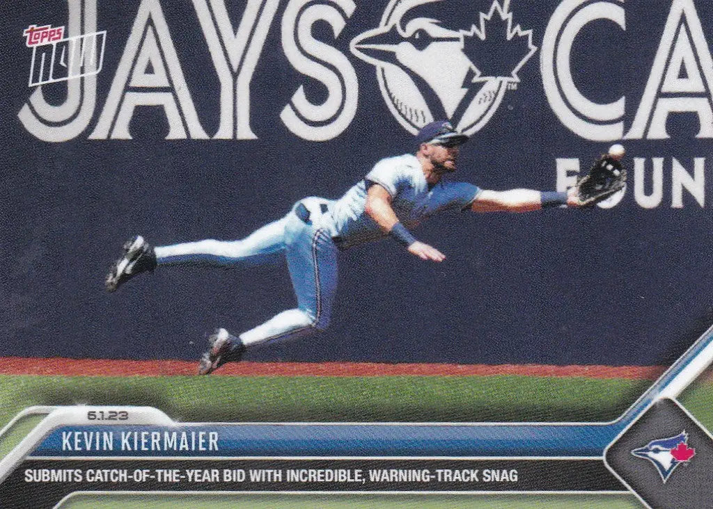2023 TOPPS NOW #374 KEVIN KIERMAIER- TORONTO BLUE JAYS - Baseball Card Single