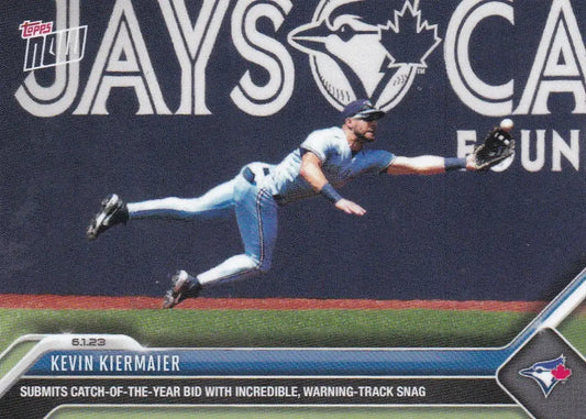 2023 TOPPS NOW #374 KEVIN KIERMAIER- TORONTO BLUE JAYS - Baseball Card Single