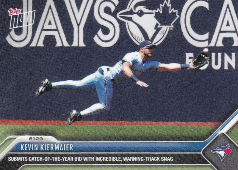 2023 TOPPS NOW #374 KEVIN KIERMAIER- TORONTO BLUE JAYS - Baseball Card Single