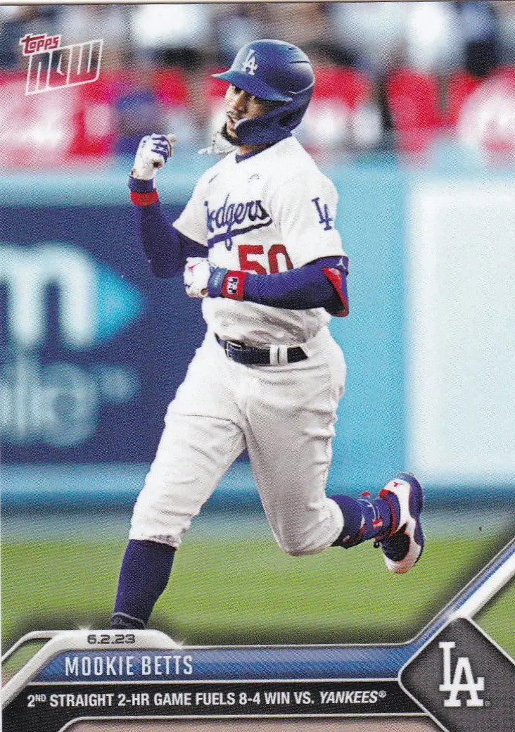2023 TOPPS NOW #377 MOOKIE BETTS- LOS ANGELES DODGERS - Baseball Card Single