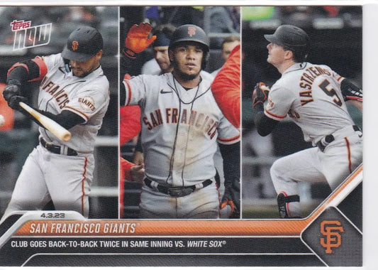 2023 TOPPS NOW #38 SAN FRANCISCO GIANTS - Baseball Card Single