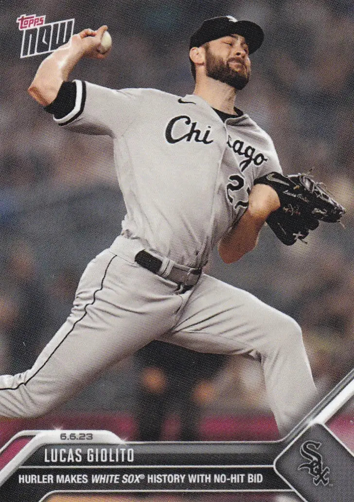 2023 TOPPS NOW #397 LUCAS GIOLITO- CHICAGO WHITE SOX - Baseball Card Single