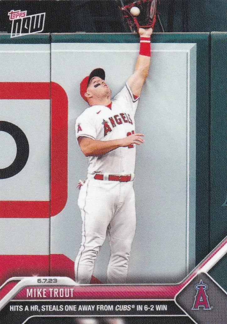 2023 TOPPS NOW #405 MIKE TROUT- ANGELS - Baseball Card Single