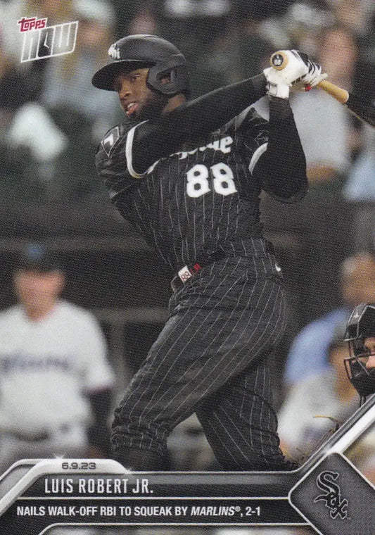 2023 TOPPS NOW #417 LUIS ROBERT JR- CHICAGO WHITE SOX - Baseball Card Single