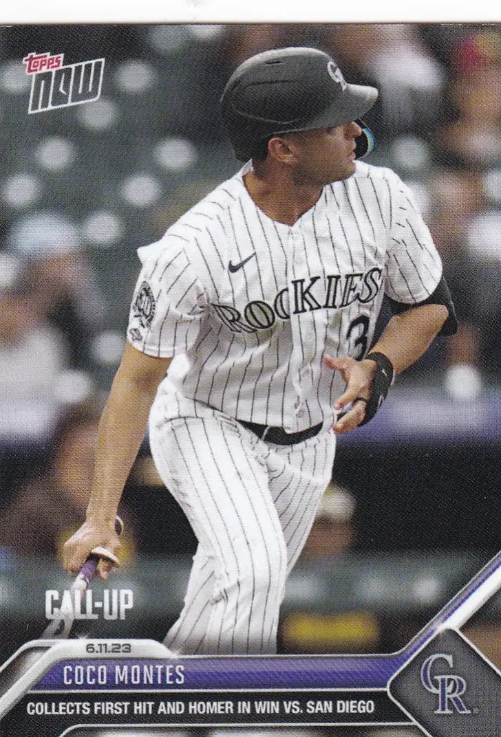 2023 TOPPS NOW #427 COCO MONTES- COLORADO ROCKIES - Baseball Card Single