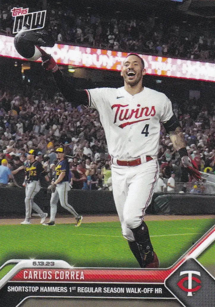 2023 TOPPS NOW #437 CARLOS CORREA- MINESSOTA TWINS - Baseball Card Single