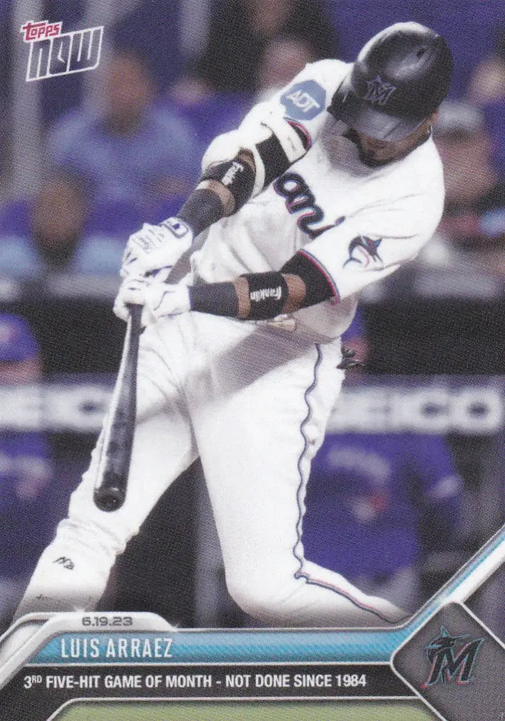 2023 TOPPS NOW #464 LUIS ARRAEZ- MIAMI MARLINS - Baseball Card Single
