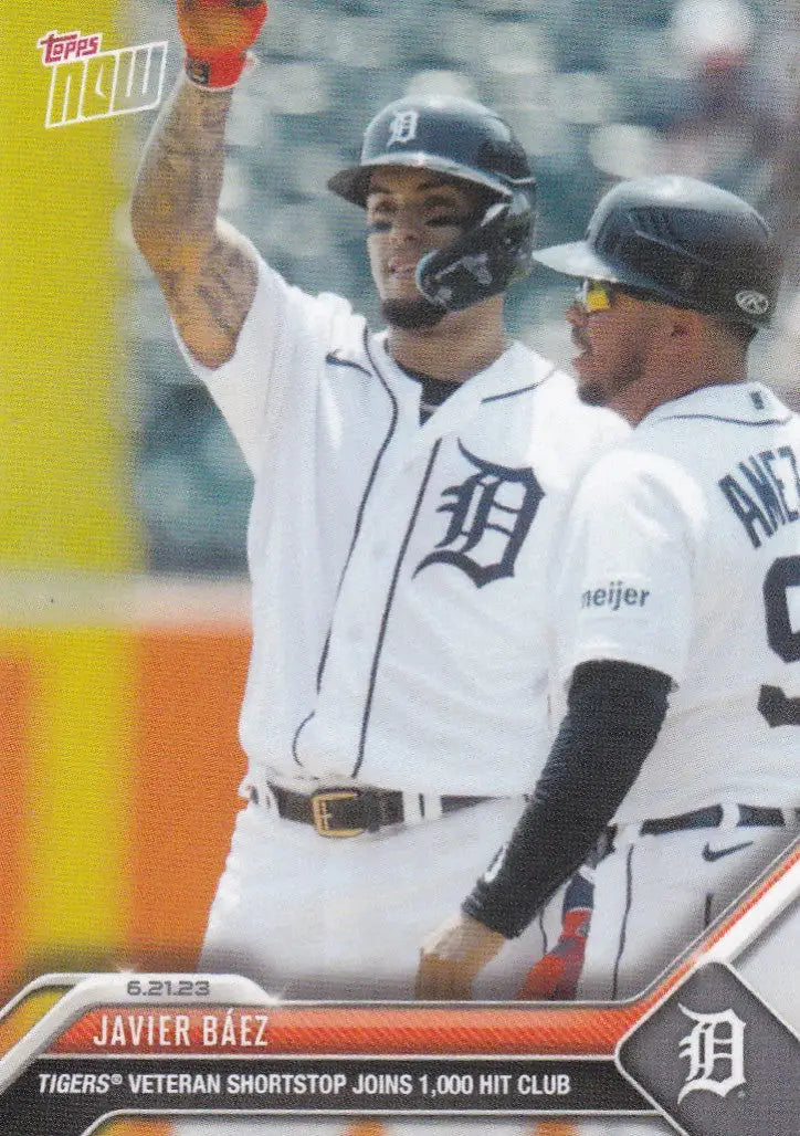 2023 TOPPS NOW #475 JAVIER BAEZ- DETROIT TIGERS - Baseball Card Single