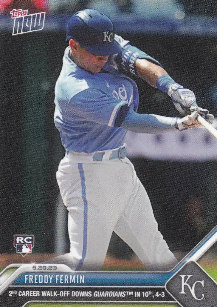 2023 TOPPS NOW #510 FREDDY FERMIN- KANSAS CITY ROYALS - Baseball Card Single