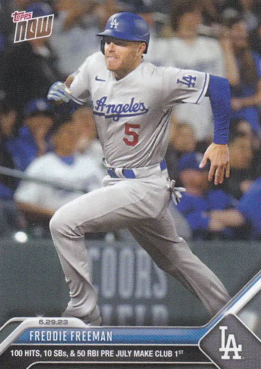 2023 TOPPS NOW #512 FREDDIE FREEMAN- LOS ANGELES DODGERS - Baseball Card Single