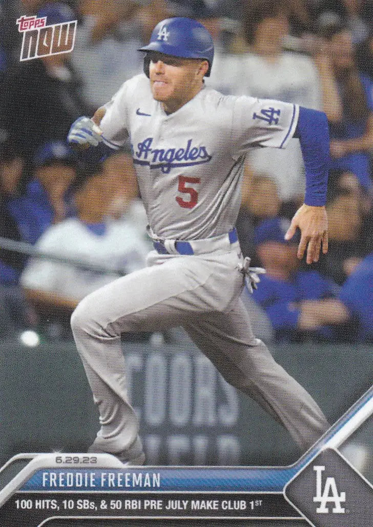 2023 TOPPS NOW #512 FREDDIE FREEMAN- LOS ANGELES DODGERS - Baseball Card Single
