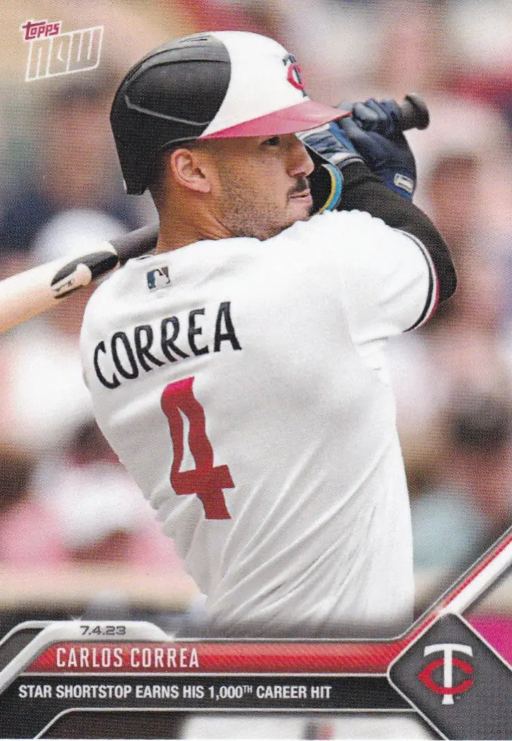 2023 TOPPS NOW #524 CARLOS CORREA- MINNESOTA TWINS - Baseball Card Single