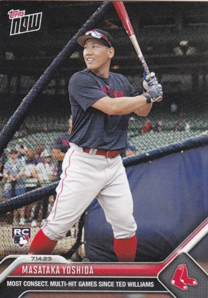 2023 TOPPS NOW #566 MASATAKA YOSHIDA- BOSTON RED SOX - Baseball Card Single