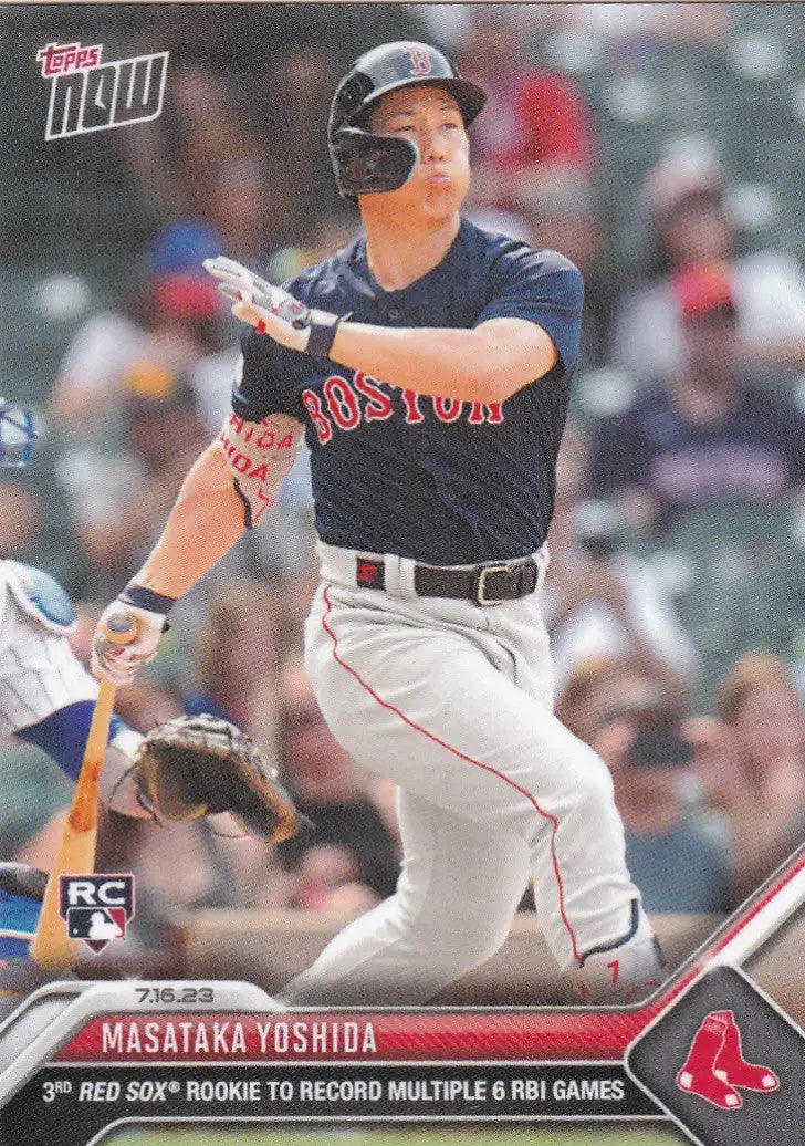 2023 TOPPS NOW #576 MASATAKA YOSHIDA- BOSTON RED SOX - Baseball Card Single