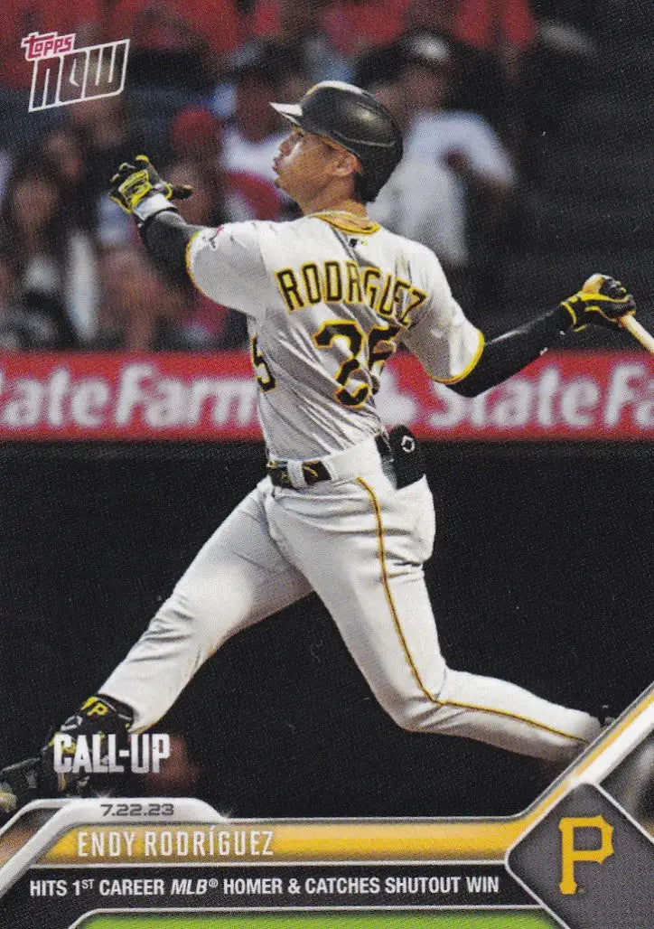 2023 TOPPS NOW #603 ENDY RODRIGUEZ- PITTSBURGH PIRATES - Baseball Card Single