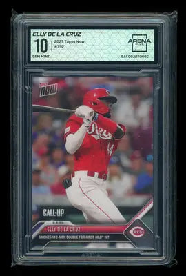 2023 Topps Now Elly De La Cruz #392 Baseball Arena Club 10 - Baseball Card Single