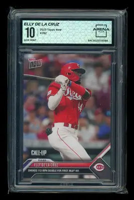 2023 Topps Now Elly De La Cruz #392 Black Baseball Arena Club 10 - Baseball Card Single