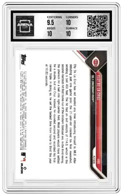 Graded Elly De La Cruz 2023 Topps Now Arena Club Baseball Card in Protective Slab